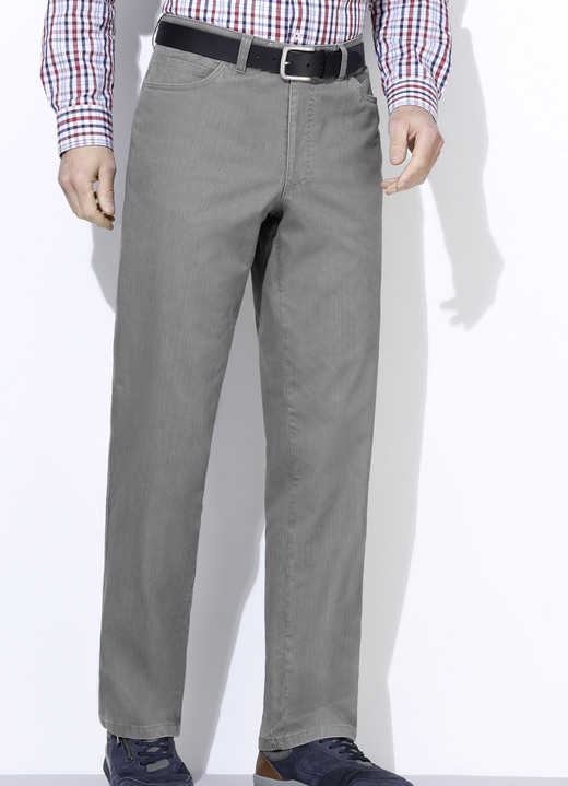 Hosen - Kombifreundliche Hose in 4 Farben, in Größe 024 bis 064, in Farbe JEANSBLAU Ansicht 7