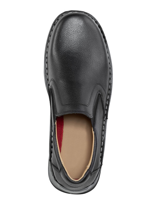 Mode - GINO GALANTE, klassische Herren-Slipper, mit herausnehmbarem Fußbett, in Größe 040 bis 046, in Farbe SCHWARZ Ansicht 2