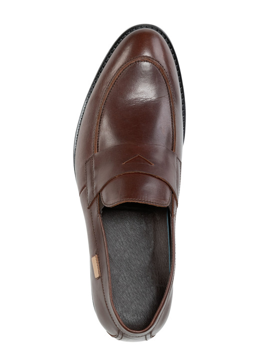 Slipper & Schnürschuhe - GINO GALANTE, elegante Herren-Slipper, mit herausnehmbarem Fußbett, in Größe 040 bis 046, in Farbe SCHWARZ Ansicht 5
