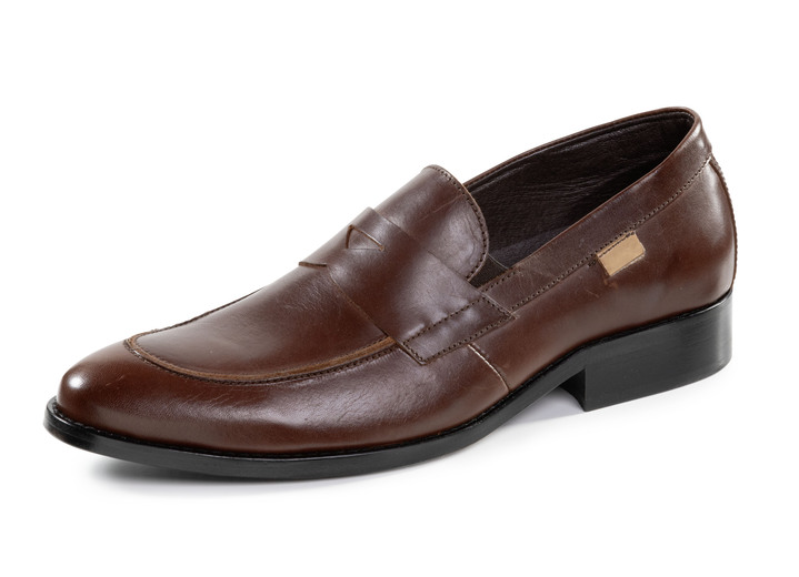 Mode - GINO GALANTE, elegante Herren-Slipper, mit herausnehmbarem Fußbett, in Größe 040 bis 046, in Farbe SCHWARZ Ansicht 4