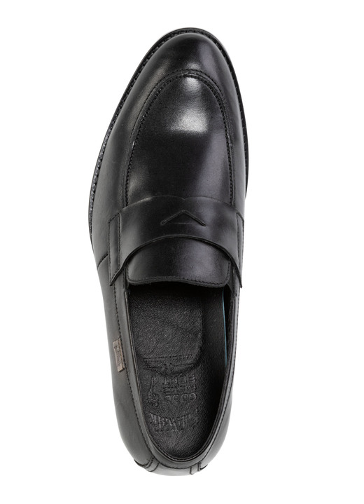 Mode - GINO GALANTE, elegante Herren-Slipper, mit herausnehmbarem Fußbett, in Größe 040 bis 046, in Farbe SCHWARZ Ansicht 2
