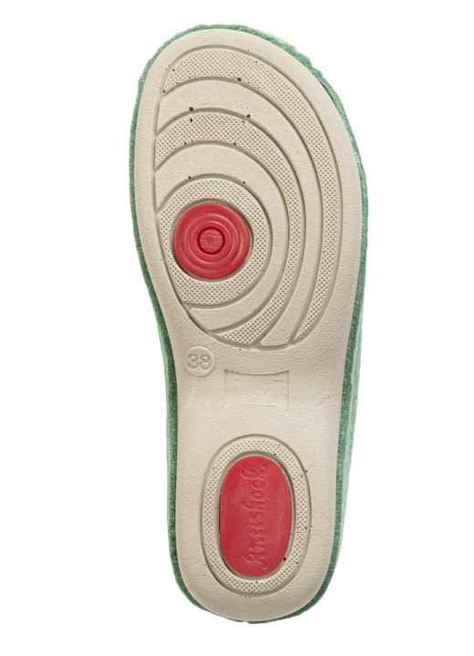 Hausschuhe - Laurina Pantoffel mit pfiffiger Nietenzier, in Größe 036 bis 042, in Farbe PINK Ansicht 6