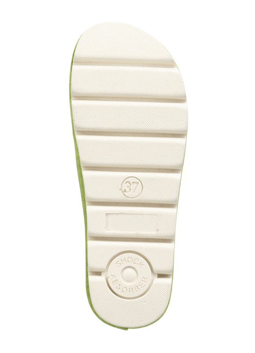 Hausschuhe - Laurina, trendige Damen-Hausschuhe, Weite G, mit anatomisch geformtem Fußbett, in Größe 036 bis 042, in Farbe HIMMELBLAU Ansicht 10