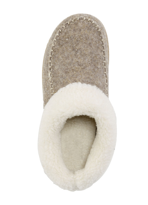 Hausschuhe - Laurina Hausschuh mit kuscheligem Plüschkragen, in Größe 036 bis 042, in Farbe MARINE Ansicht 5