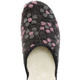 Hausschuhe - Pantoffel mit Blüten-Dessin, in Größe 036 bis 042, in Farbe JEANS-ECRU – Farbe ANTHRAZIT-ROSA – Ansicht 2