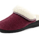 Hausschuhe - Warme Damen-Hausschuhe, Weite H, mit Wolle, in Größe 036 bis 042, in Farbe BORDEAUX – Farbe BORDEAUX – Ansicht 1