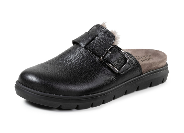 Hausschuhe - ELENA EDEN Clog mit verstellbarer Spange, in Größe 036 bis 042, in Farbe GRÜN Ansicht 4