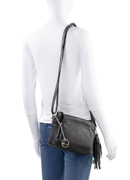 Taschen - Laurina, Tasche, Damen, mit verstellbarem Umhängeriemen, in Farbe SCHWARZ Ansicht 3