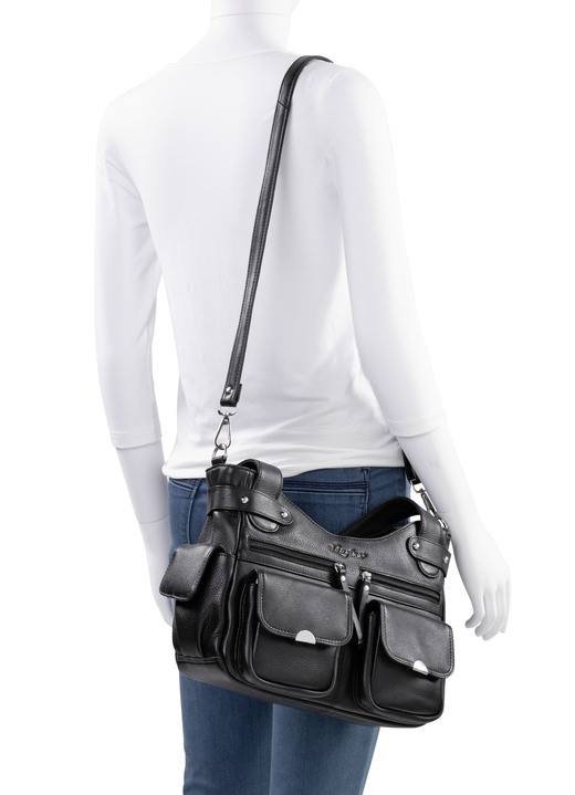 - Laurina Tasche aus Vollrind-Nappaleder, in Farbe SCHWARZ Ansicht 3