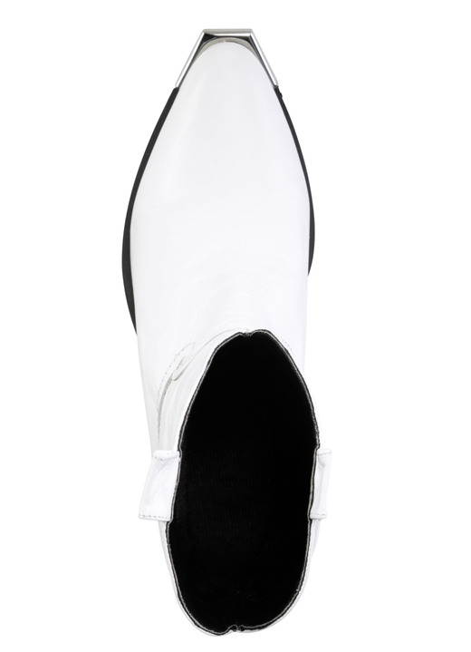 Komfortschuhe - Gemini Western-Stiefel aus Rind-Nappaleder, in Größe 036 bis 042, in Farbe WEISS Ansicht 2
