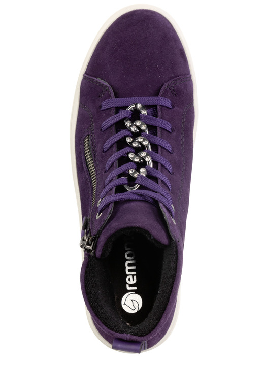 Komfortschuhe - Remonte Bootie mit funkelnder Zierkette an der Schnürung, in Größe 036 bis 042, in Farbe SCHWARZ Ansicht 7