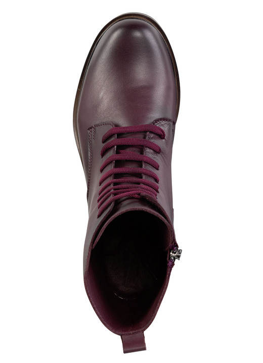 Stiefel & Stiefeletten - Andrea Conti Schnür-Stiefelette aus Rind-Nappaleder, in Größe 035 bis 041, in Farbe BURGUND Ansicht 2