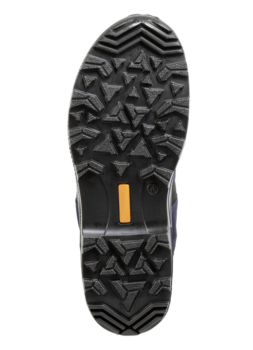 Komfortschuhe - Wetterfester Schnür-Bootie mit Klimamembrane ausgestattet, in Größe 036 bis 042, in Farbe BLAU-SCHWARZ Ansicht 2