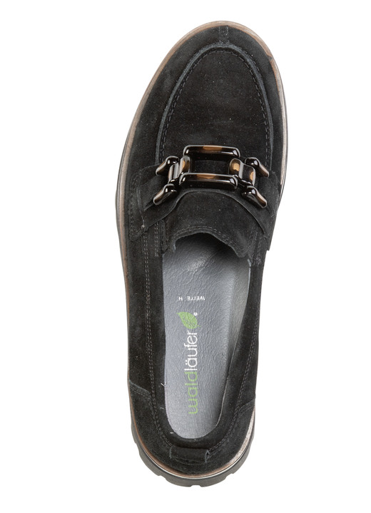 Slipper & Schnürschuhe - Waldläufer Loafer aus Veloursleder, in Größe 3 1/2 bis 8, in Farbe SCHWARZ Ansicht 2