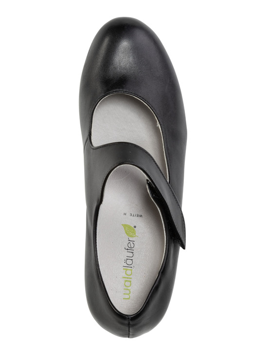 Komfortschuhe - Waldläufer, elegante Damen-Pumps, Weite H, mit herausnehmbarem Fußbett, in Größe 075 bis 8, in Farbe SCHWARZ Ansicht 2