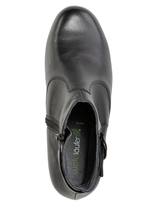 Komfortschuhe - Waldläufer, bequeme Damen-Stiefeletten, Weite K, mit herausnehmbarem Fußbett, in Größe 3 1/2 bis 8, in Farbe SCHWARZ Ansicht 2