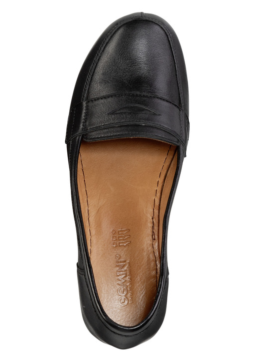 Komfortschuhe - Gemini Pumps aus teilweise schattiertem Rind-Nappaleder, in Größe 036 bis 042, in Farbe SCHWARZ Ansicht 2