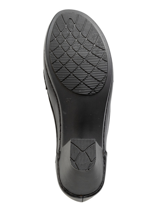 Komfortschuhe - Gemini Pumps aus teilweise schattiertem Rind-Nappaleder, in Größe 036 bis 042, in Farbe SCHWARZ Ansicht 3