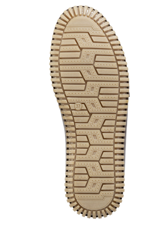 Komfortschuhe - Gemini Slipper aus schattiertem Rind-Nappaleder, in Größe 036 bis 042, in Farbe COGNAC-MOKKA Ansicht 3