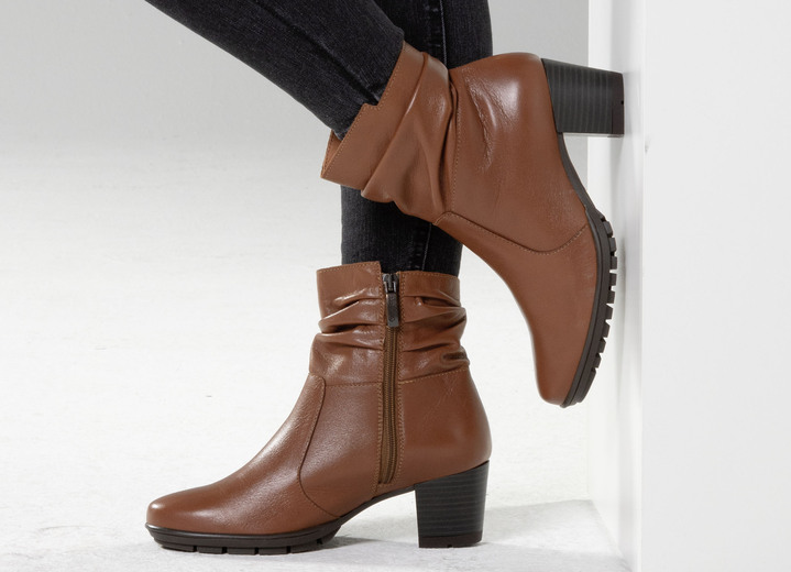 Komfortschuhe - ELENA EDEN, modische Damen-Stiefeletten, Weite G, mit herausnehmbarem Fußbett, in Größe 036 bis 042, in Farbe SCHWARZ Ansicht 9