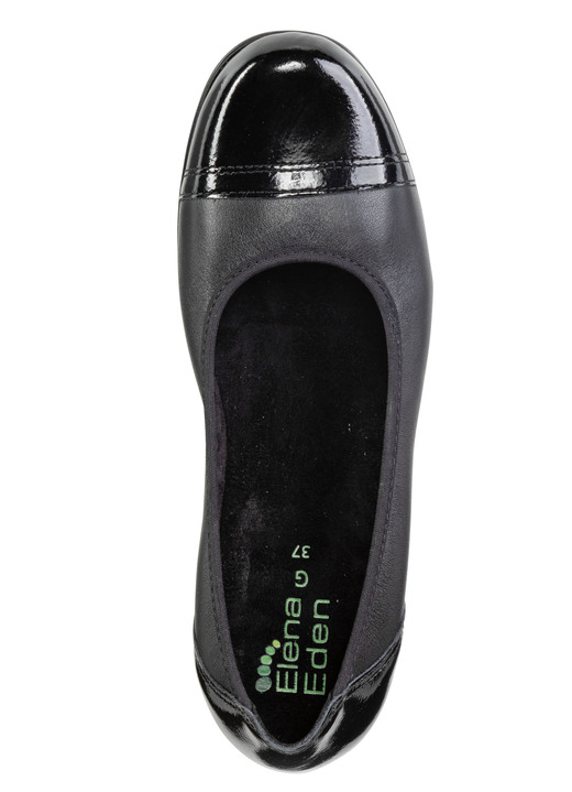 Komfortschuhe - ELENA EDEN, klassische Damen-Ballerinas, Weite G, mit herausnehmbarem Fußbett, in Größe 036 bis 042, in Farbe WEISS Ansicht 5