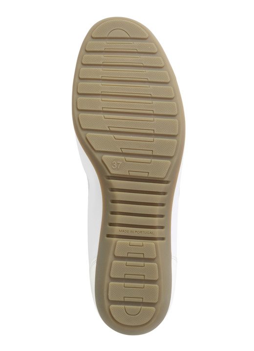 Komfortschuhe - ELENA EDEN, klassische Damen-Ballerinas, Weite G, mit herausnehmbarem Fußbett, in Größe 036 bis 042, in Farbe WEISS Ansicht 3