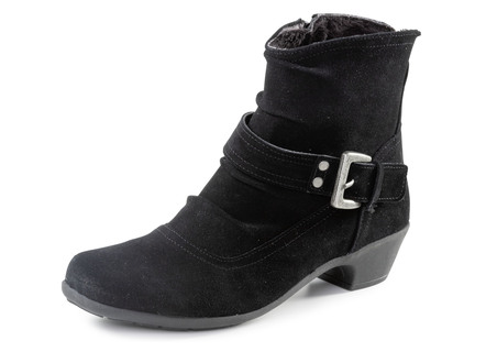 ELENA EDEN Stiefelette mit flotter Raffung und Zier-Schließe