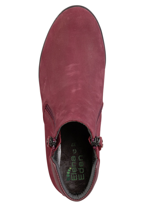 Komfortschuhe - ELENA EDEN Stiefelette mit Nappaleder-Besatz, in Größe 036 bis 042, in Farbe RUBINROT Ansicht 2