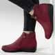 Komfortschuhe - ELENA EDEN Stiefelette mit Nappaleder-Besatz, in Größe 036 bis 042, in Farbe RUBINROT – Farbe RUBINROT – Ansicht 6