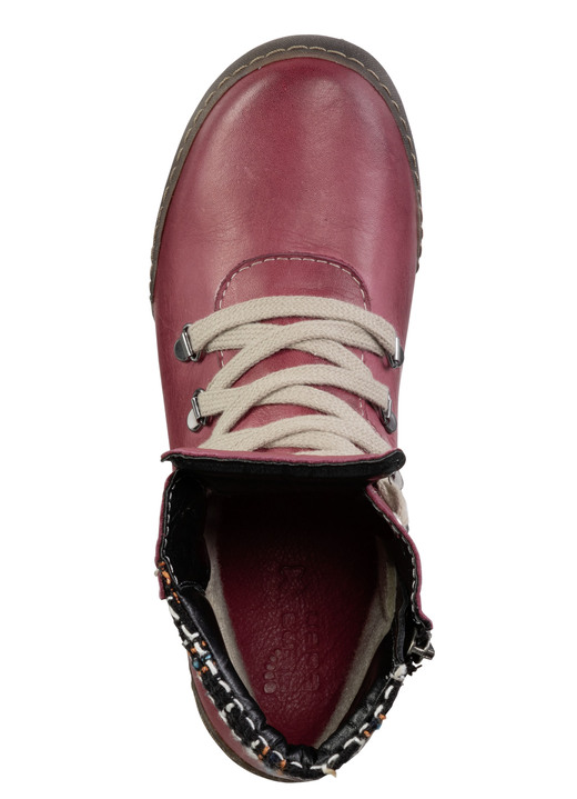 Stiefel & Stiefeletten - ELENA EDEN Schnür-Bootie mit gepolstertem Textil-Schaftrand, in Größe 036 bis 041, in Farbe TAUPE Ansicht 8