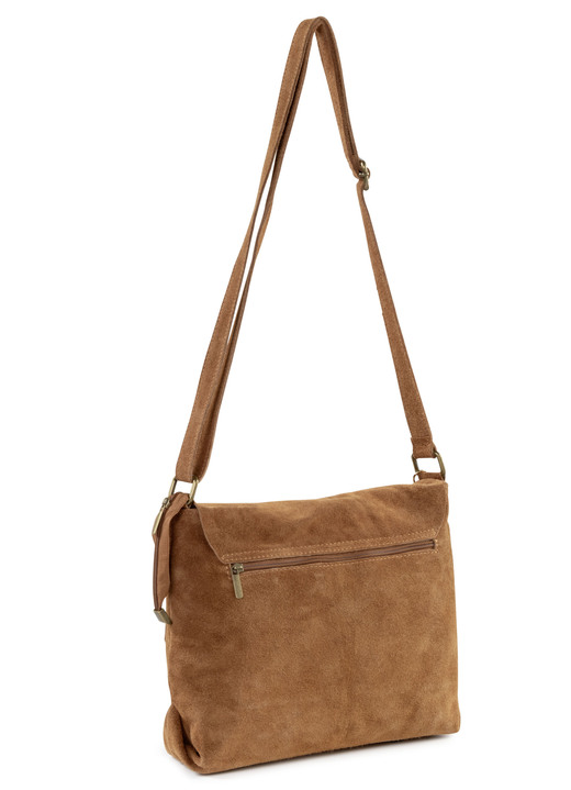 - Laurina Tasche mit Magnetverschluss und Zierschleife, in Farbe COGNAC Ansicht 2