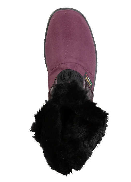 Komfortschuhe - ELENA EDEN Stiefelette aus weichem Textilmaterial, in Größe 036 bis 042, in Farbe BORDEAUX Ansicht 2