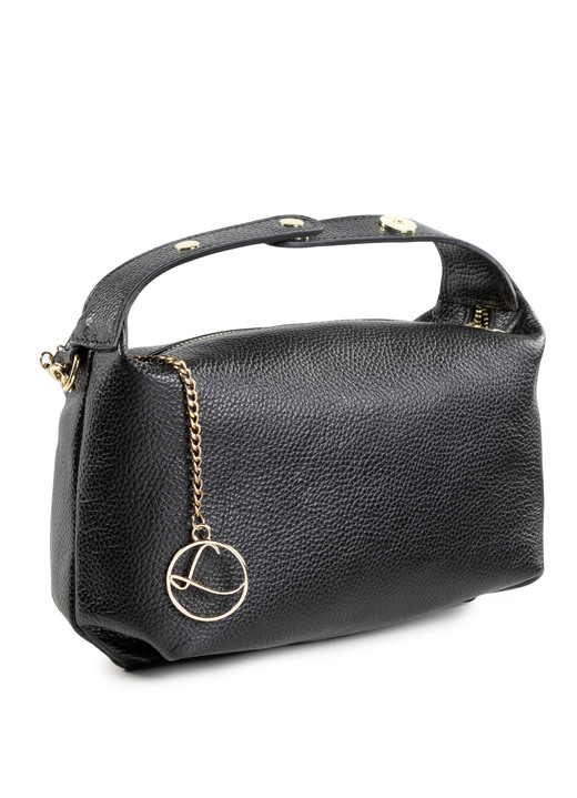 Taschen - Laurina Tasche aus genarbtem Kalb-Nappaleder Ansicht 2 Taschen - Laurina Tasche aus genarbtem Kalb-Nappaleder, in Farbe SCHWARZ Ansicht 2