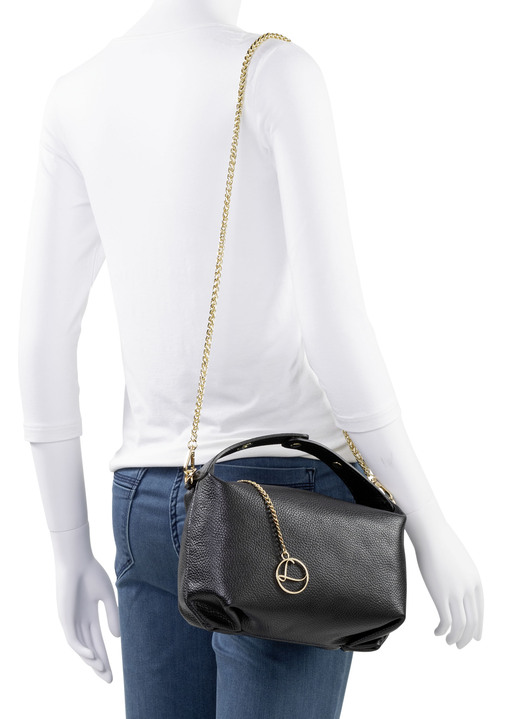 Taschen - Laurina Tasche aus genarbtem Kalb-Nappaleder Ansicht 3 Taschen - Laurina Tasche aus genarbtem Kalb-Nappaleder, in Farbe SCHWARZ Ansicht 3