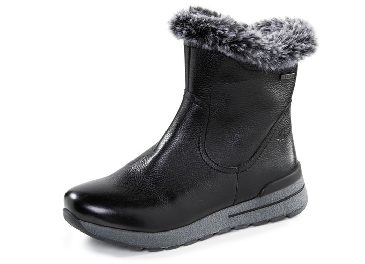 Komfortschuhe - Caprice, gefütterte Damen-Stiefeletten, Winterschuhe, Weite H, mit herausnehmbarem Fußbett, in Größe 036 bis 042, in Farbe SCHWARZ Ansicht 1