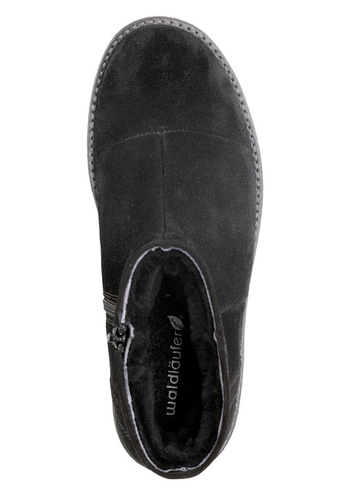 Stiefel & Stiefeletten - Waldläufer, gefütterte Damen-Boots, Winterschuhe, Weite H, mit Lammfell, in Größe 4 1/2 bis 9, in Farbe SCHWARZ Ansicht 2