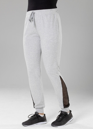 Freizeithose mit Netzeinsatz in 4 Farben