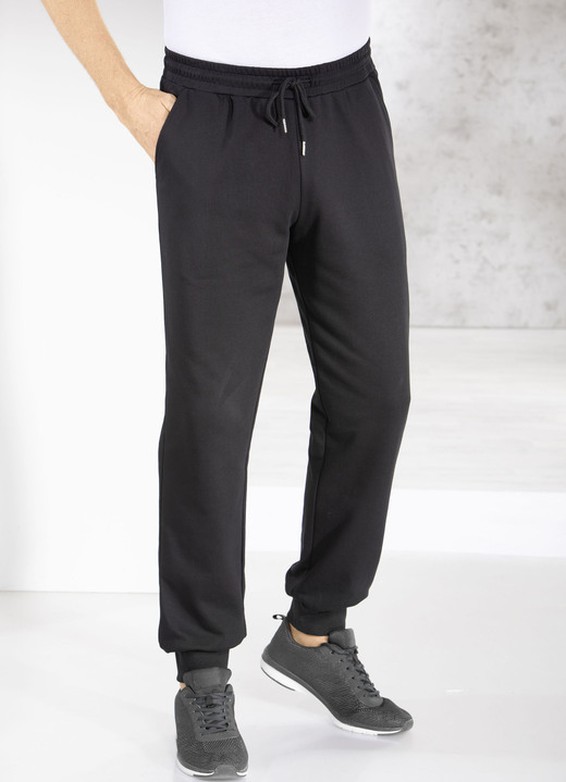 Sport- & Freizeitmode - Freizeithose in 4 Farben, in Größe 3XL (64/66) bis XXL (60/62), in Farbe DUNKELGRAU MELIERT Ansicht 4