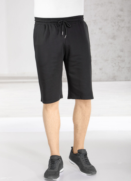 Sport- & Freizeitmode - Shorts in 4 Farben, in Größe 3XL (64/66) bis XXL (60/62), in Farbe HELLGRAU MELIERT Ansicht 4