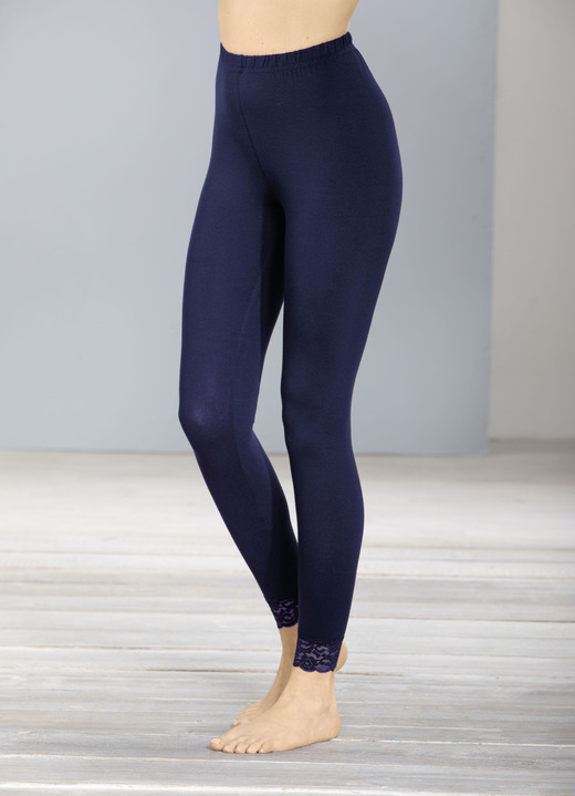 Freizeithosen - Zweierpack Leggings  Ansicht 3 Freizeithosen - Zweierpack Leggings , in Größe 036 bis 058, in Farbe 2 X SCHWARZ Ansicht 3