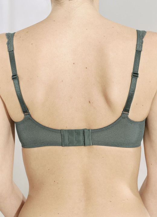 Bügel-BH - Rosa Faia Bügel-BH mit elastischer Spitze, in Größe 075 bis 095, in Cup C, in Farbe WACHOLDER Ansicht 6