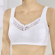 Soft-BH - BH mit Elastikspitze – Farbe WEISS – Ansicht 1 Soft-BH - BH mit Elastikspitze, in Größe 080 bis 105, in Cup D, in Farbe WEISS – Farbe WEISS – Ansicht 1