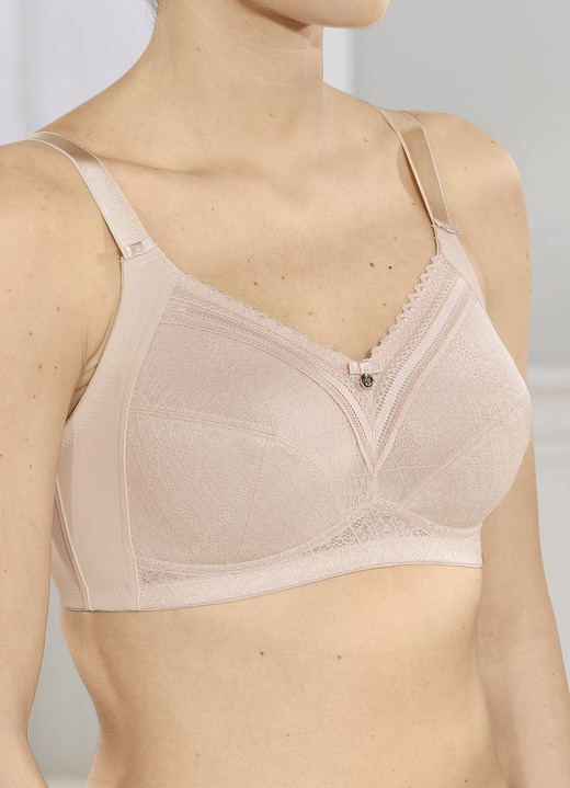 Soft-BH - Susa BH mit Elastikspitze, in Größe 075 bis 105, in Cup B, in Farbe PUDER Ansicht 2