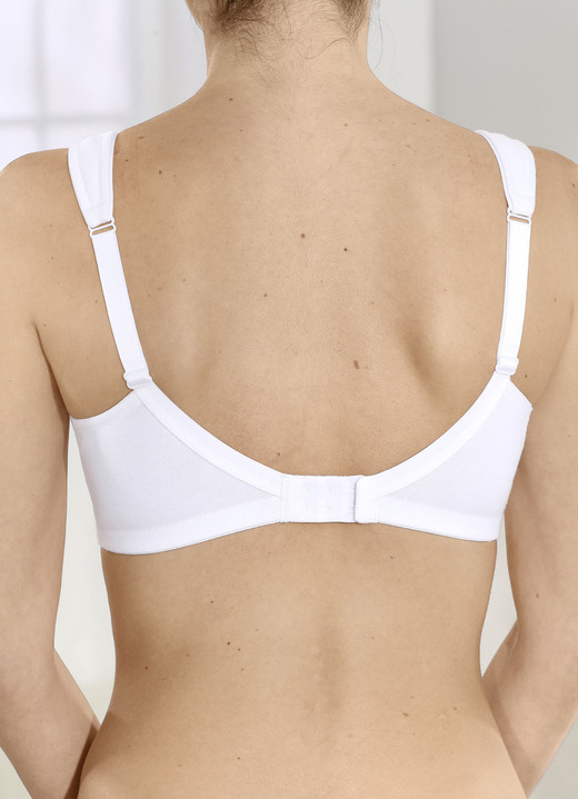 BHs - Speidel Zweierpack BH mit vorgeformten Cups, in Größe 080 bis 115, in Cup B, in Farbe WEISS Ansicht 2