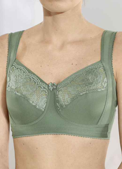 Soft-BH - Miss Mary BH mit Elastikspitzeneinsätzen Ansicht 6 Soft-BH - Miss Mary BH mit Elastikspitzeneinsätzen, in Größe 080 bis 115, in Cup H, in Farbe BEIGE Ansicht 6
