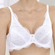 Bügel-BH - Sassa Bügel-BH aus hübscher Elastikspitze, in Größe 075 bis 095, in Cup B, in Farbe WEISS – Farbe WEISS – Ansicht 3