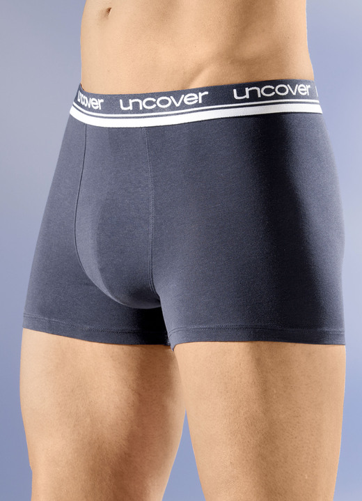Unterwäsche - uncover by Schiesser, Dreierpack Pants mit Elastikbund, in Größe 004 bis 009, in Farbe 3X SCHWARZ Ansicht 2