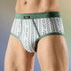 Unterwäsche - Viererpack Slips mit Softbund, in Größe 005 bis 011, in Farbe 2X GRÜN-WEISS, 2X JEANSBLAU-WEISS – Farbe 2X GRÜN-WEISS, 2X JEANSBLAU-WEISS – Ansicht 1