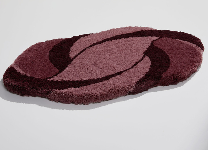 Badgarnituren - Barfußweiche Badvorleger von Kleine Wolke, in Größe 100 (Vorleger halbrund, 50/ 80 cm) bis 112 (WC-Deckelbezug, 47/ 50 cm), in Farbe ALTROSA Ansicht 1