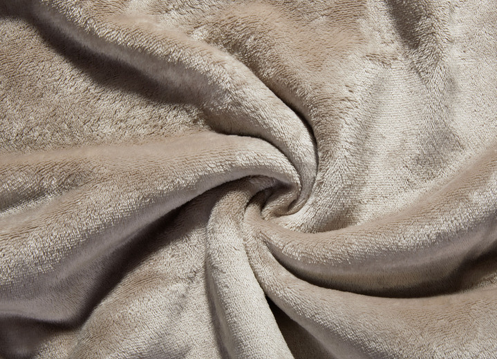 Decken - Superkuschelige Wohndecke in Teddyfleece-Qualität, in Farbe CREME Ansicht 6